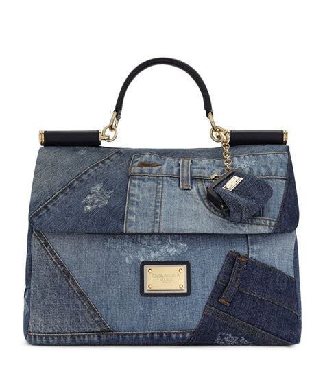 dolce and gabbana denim purse